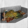 thumbnail image 6 of Rustic Soft Flannel Fleece Throw Blanket, North Woods Falling Leaves Fall Park Road Autumn Leaves Seasonal Colors Romantic, Cozy Plush for Indoor and Outdoor Use, 50" x 70", Multicolor, by Ambesonne, 6 of 6