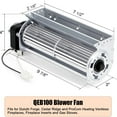 thumbnail image 2 of QEB100 Blower Fan for ProCom and Duluth Forge Fireplaces and Stoves, Model QEB100 Fireplace Blower Fan for Cedar Ridge, Procom Heating Ventless Gas Fireplace, 2 of 7