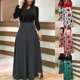 thumbnail image 1 of Vestido largo con Estampado De Manga larga con cuello redondo para mujer/Vestido largo De fiesta/ropa Casual Bohopangjing, 1 of 3