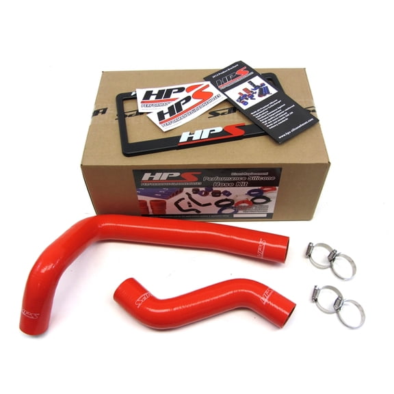 HPS 57-1035-RED Red Silicone Radiator Hose For 1993-1997 RX7 FD3S
