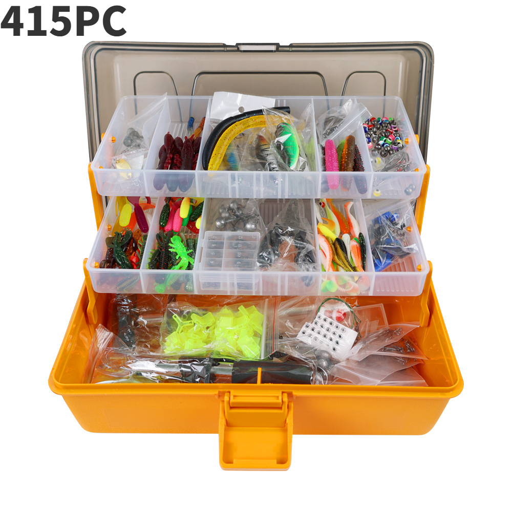 Arcticwind Fishing Accessories Kit, 415 PCS Fishing Lures Kit, Fishing Tackle Box, Lifelike Artificial Lures for Saltwater Freshwater Fishing, Includes Crankbaits, Spoon, Hooks Other Access