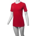 thumbnail image 5 of A2Y Women's Basic Solid Premium Cotton Short Sleeve Crew Neck T Shirt Tee Tops Ruby XL, 5 of 6