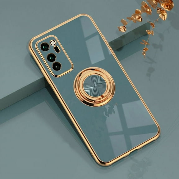 Luxury Magnetic Finger Ring Holder Kickstand Case (Blue) Cover For Samsung Galaxy S20 Ultra