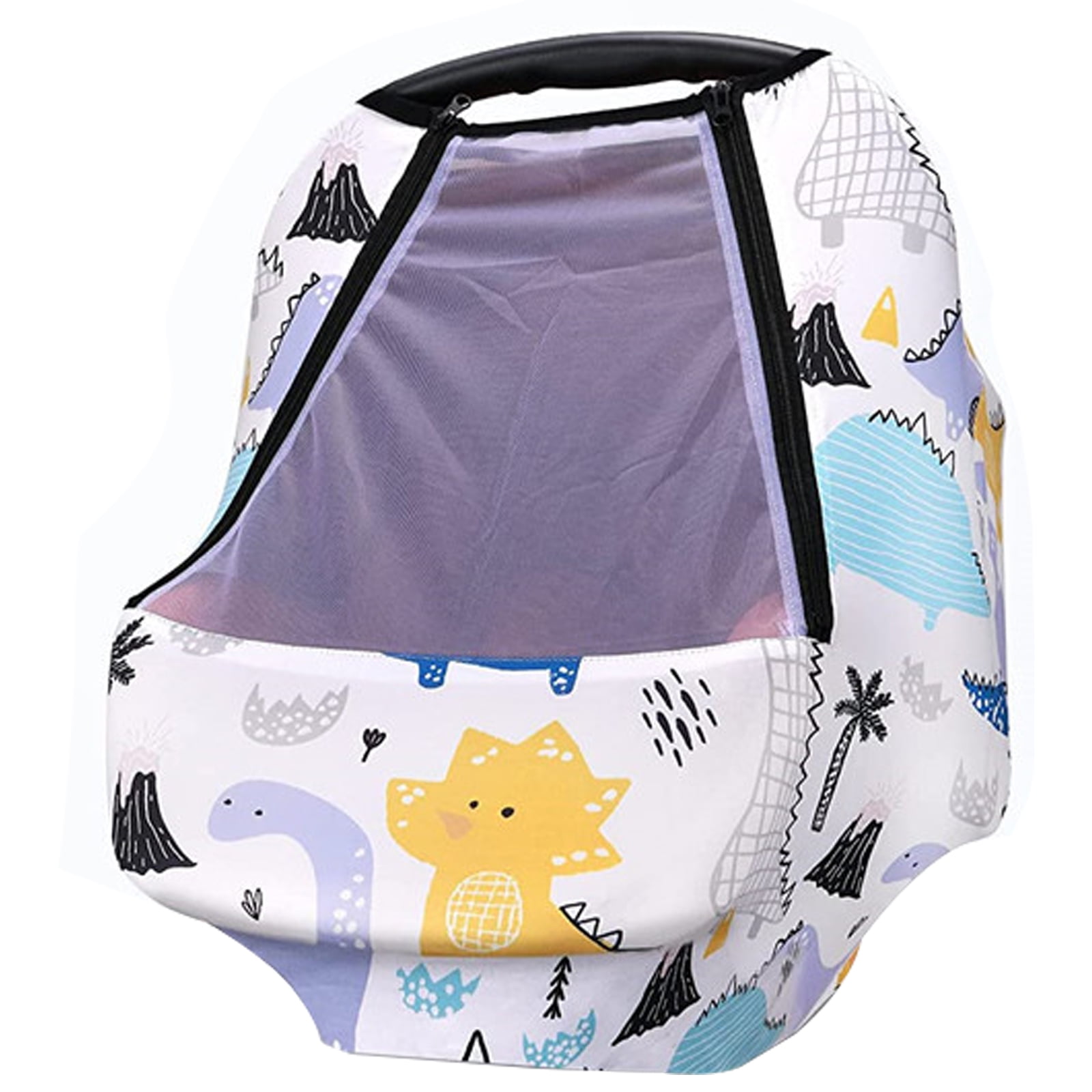 Baby Car Seat Covers, Nursing Cover Breastfeeding Scarf Soft Breathable Stretchy Coverage, Infant Stroller Cover for Boys Girls