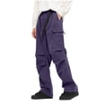 thumbnail image 3 of Styesk Pantalons pour Hommes Mode Extérieure Imperméable Solide Décontracté Taille Élastique Poche Pantalons Cargo, 3 of 6