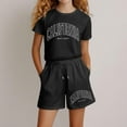 thumbnail image 3 of Hienoo Girl Cotton Summer Outfits California Short Sleeve T-Shirt Shorts Set, Sizes 3-14, 3 of 4