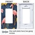 thumbnail image 3 of Yayeee Rocker Switch Wall Plate 1-Gang 4.6"x2.9" Home Decorative Outlet Cover, Floral Flamingo, 3 of 6