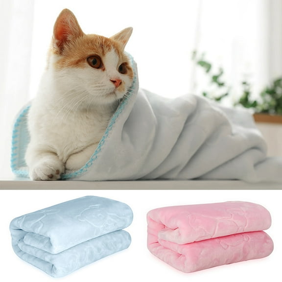 Cheers.US Soft and Premium Fuzzy Flannel Fleece Pet Dog Blanket, Washable Fluffy Blanket for Puppy Cat Kitten Indoor or Outdoor