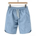 thumbnail image 5 of Kinrui Shorts for Men Casual 9" Elastic Waist Drawstring Summer Beach Shorts with Pocket XL, 5 of 8