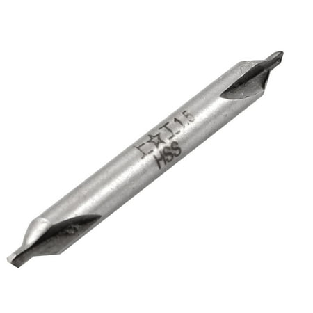 Bargain Center - Unique Bargains 1.5mm x 4mm x 36mm HSS A Type Center Spotting Drill Bits Countersinks Gray