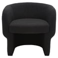 thumbnail image 5 of SAFAVIEH Couture Kellyanne Modern Boucle Solid Accent Chair, Black, 5 of 14
