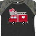 thumbnail image 4 of Inktastic Valentine's Day Red Firetruck with Pink Hearts Boys or Girls Toddler T-Shirt, 4 of 5