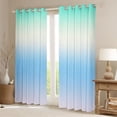 thumbnail image 2 of Homewish Ombre Tie Dye Blackout Curtains Set of 2 (52x84 Each) For Children Kids Teens,Abstract Gradient Watercolor Window Curtains,Teal Blue Curtains and Drapes,Ultra Soft Home Decor, 2 of 6