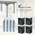 thumbnail image 6 of Outsunny 12' x 10' Wooden Pergola Grape Trellis, Outdoor Gazebo for Garden, Patio, Backyard, Deck, Gray, 6 of 10