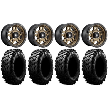 Fuel Anza Bronze 15 Wheels 29 Carnivore Tires Kawasaki Mule Pro FXT
