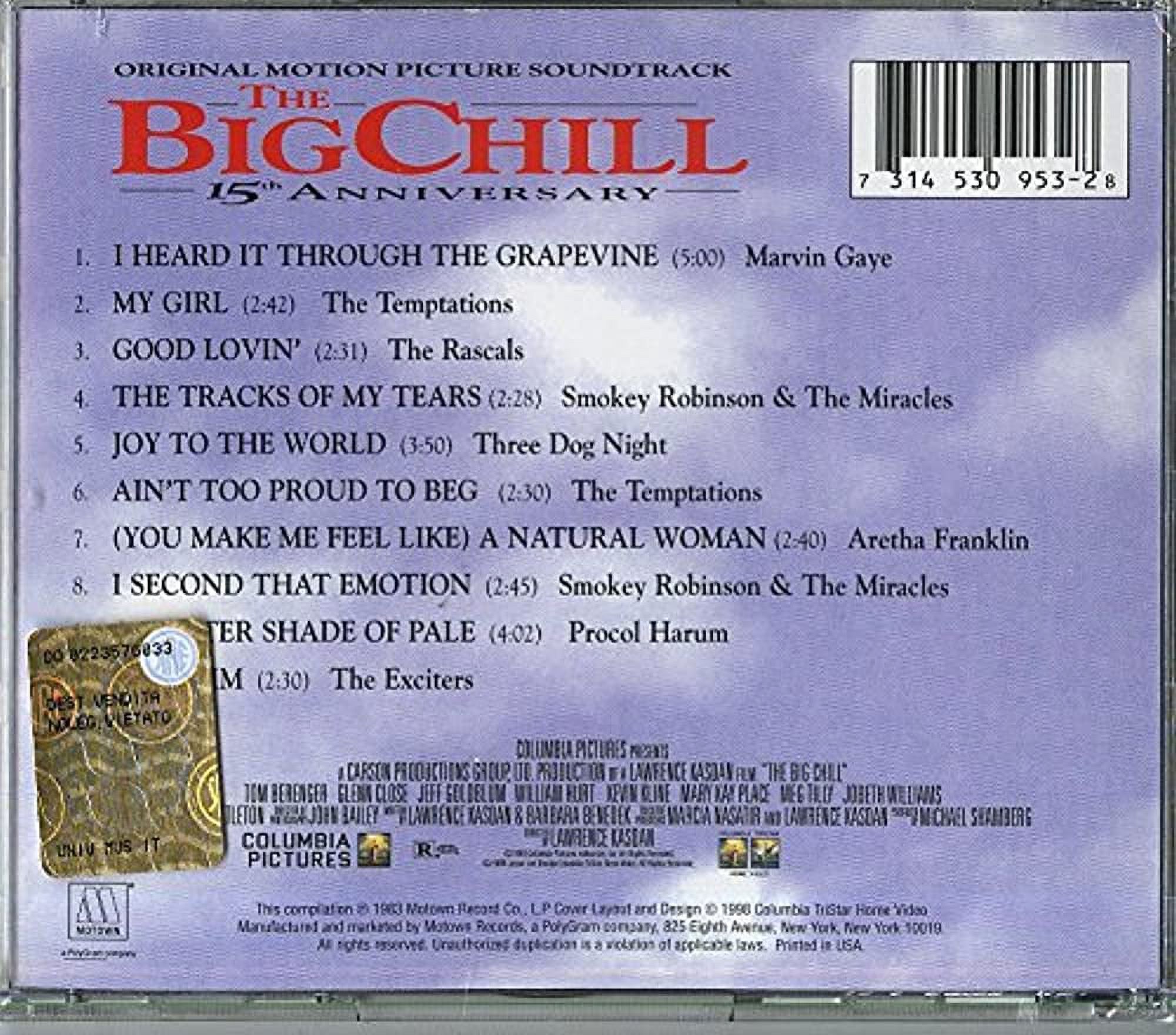 Artists　Soundtrack　Various　Chill　Big　The　CD