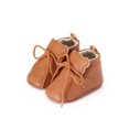 thumbnail image 1 of Mialoley Baby Girl Boy Shoes Leather Ankle High Walk Drawstring First Walker, 1 of 6