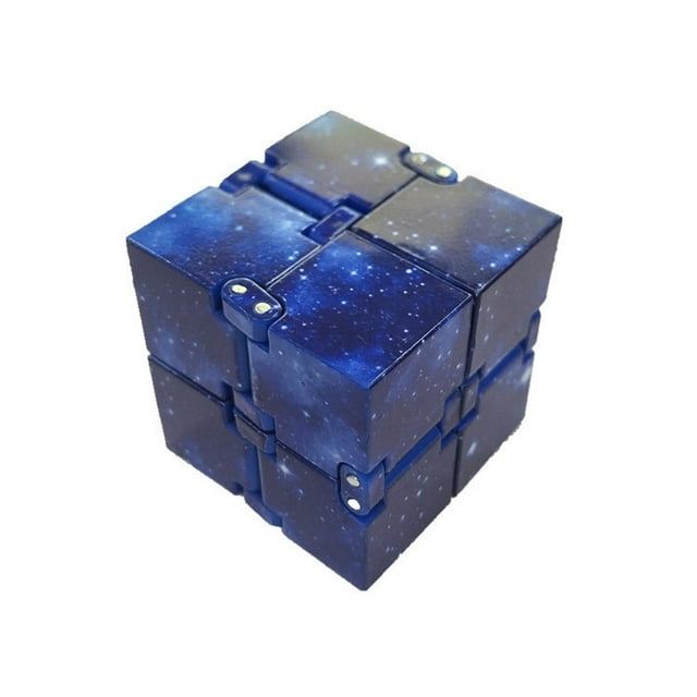 Magic Cube Professional Embossed Braille Speed Cube Puzzle Magico Educational Toys for Children Gift Ideas, Starry Blue A