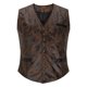 thumbnail image 4 of Camiseta sin mangas con cuello en V para hombre, camiseta sin mangas con cuello en V y botones de gamuza, camiseta sin mangas ajustada de color liso con cuello en V a la moda, camisetas para hombre, 4 of 9