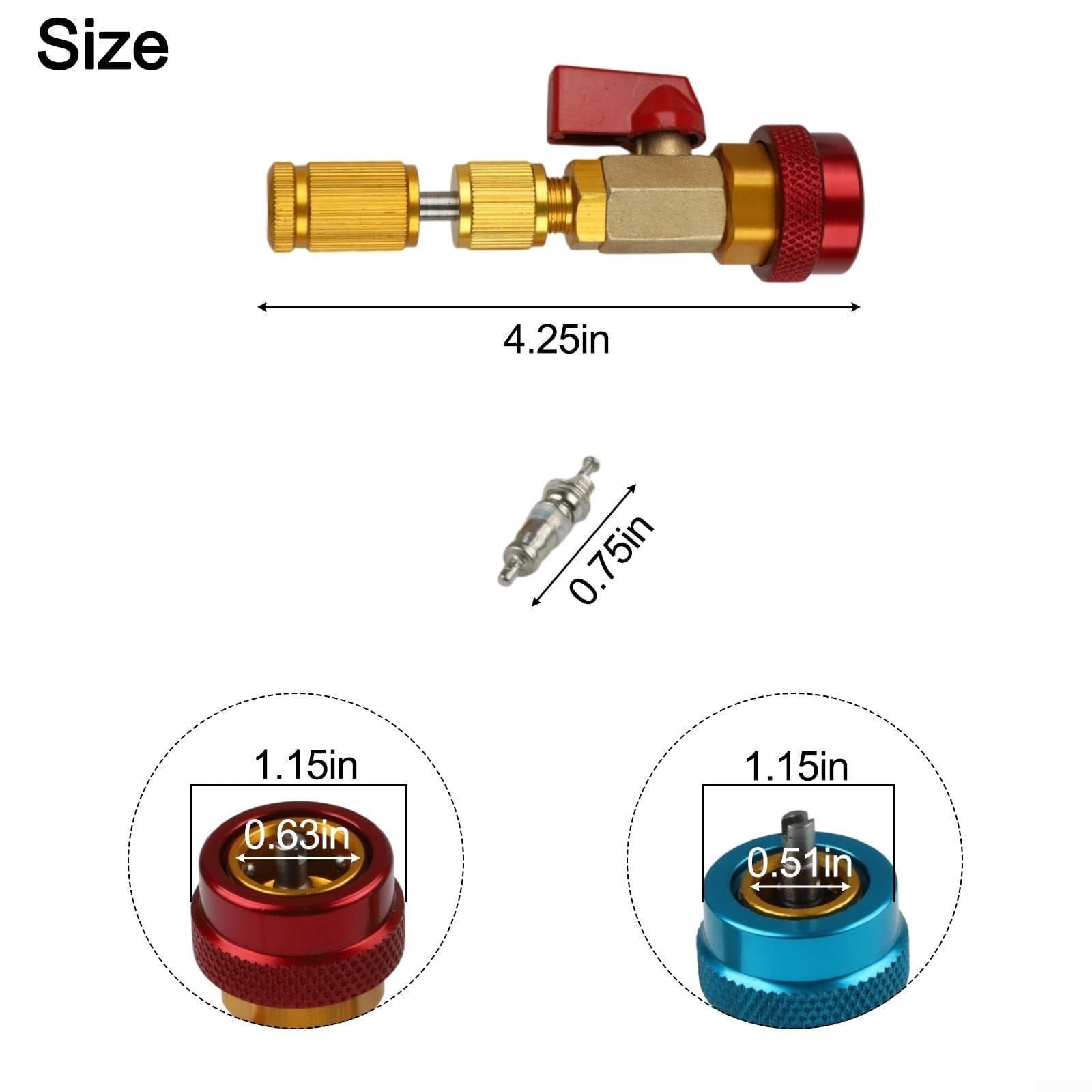 R134A Core Quick Remover Installer High Pressure Core Remover Tools Kit For R134A Refrigerant Conditioner System1pc