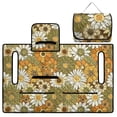 thumbnail image 5 of Xixirimido Quilted Golf Cart Seat Blanket Portable Golf Cart Seat Cover Towel for EZGO Yamaha Club Car & More 2-Seater Carts Foldable for Easy Carry, Retro Hippie Daisy, 5 of 8