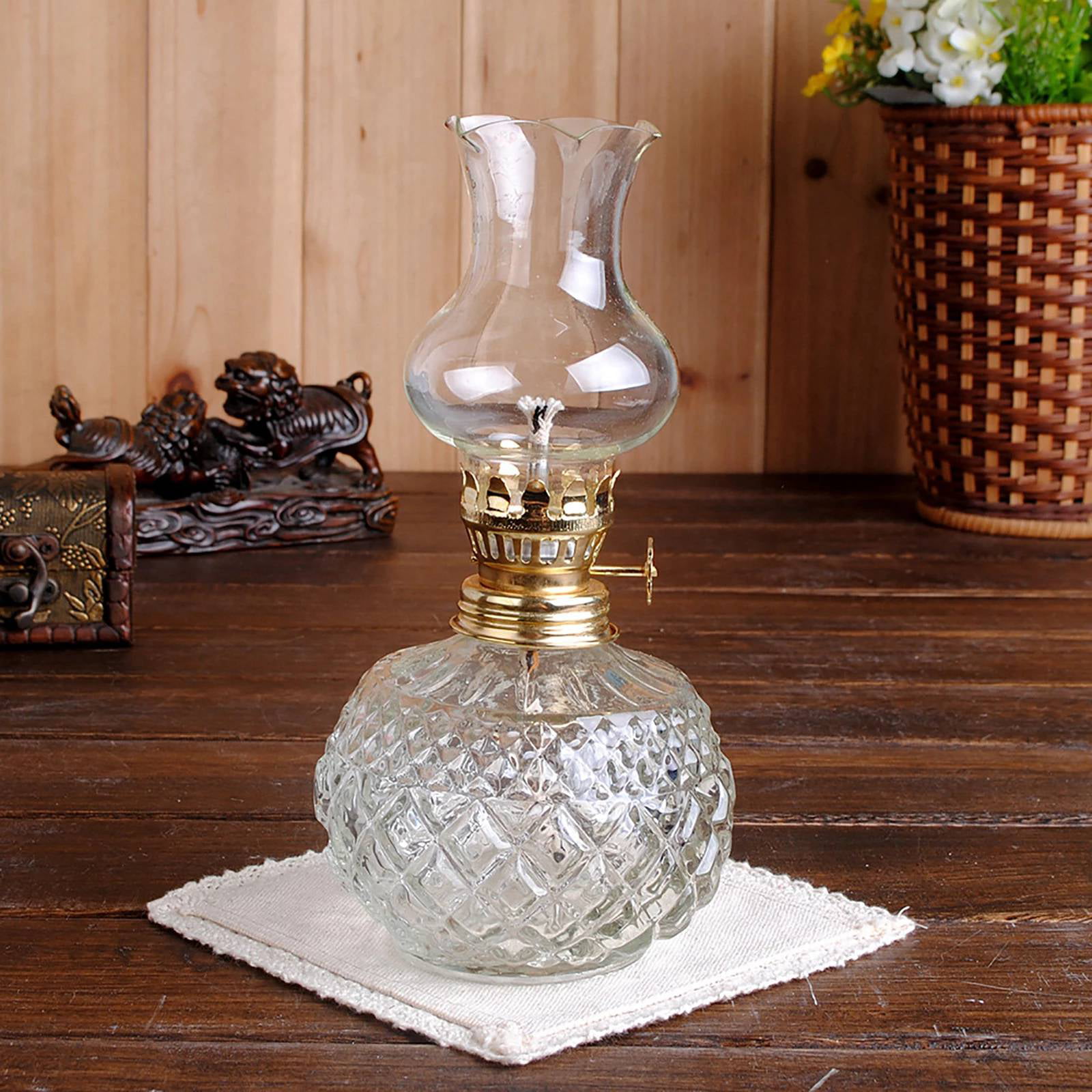 Classic Oil Lamp Indoor Oil Lamp Classic Oil Lamp with Clear Glass ...