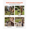 thumbnail image 6 of VEVOR Single Burner Outdoor Propane Gas Stove, 100,000 BTU Propane LPG Gas Camping Stove, Heavy Duty Carbon Steel Outdoor Cooker, with Tall Stand & PSI Regulator, for BBQ Camp Home Patio RV Cooking, 6 of 9