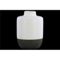 thumbnail image 1 of Urban Trends Collection 31841 Stoneware Round Bottle Vase with Small Mouth - Short Neck Gded Rim Base, Matte & White - Large, 1 of 1