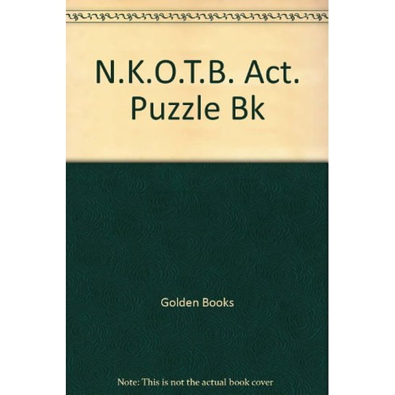 Pre-Owned N.K.O.T.B. Act. Puzzle Bk, 9780307029324, 0307029328, Paperback,