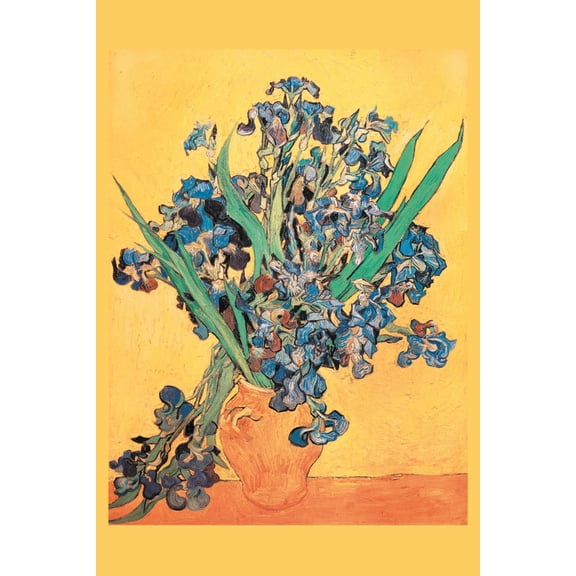 Art.com Vase Avec Irises Art Print by Vincent van Gogh, 12" x 18"