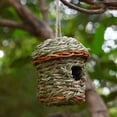 thumbnail image 2 of Bird Nest Hanging Birdhouse Hand Woven Bird Hut for Outdoor Garden Decoration Bienvenido, 2 of 8