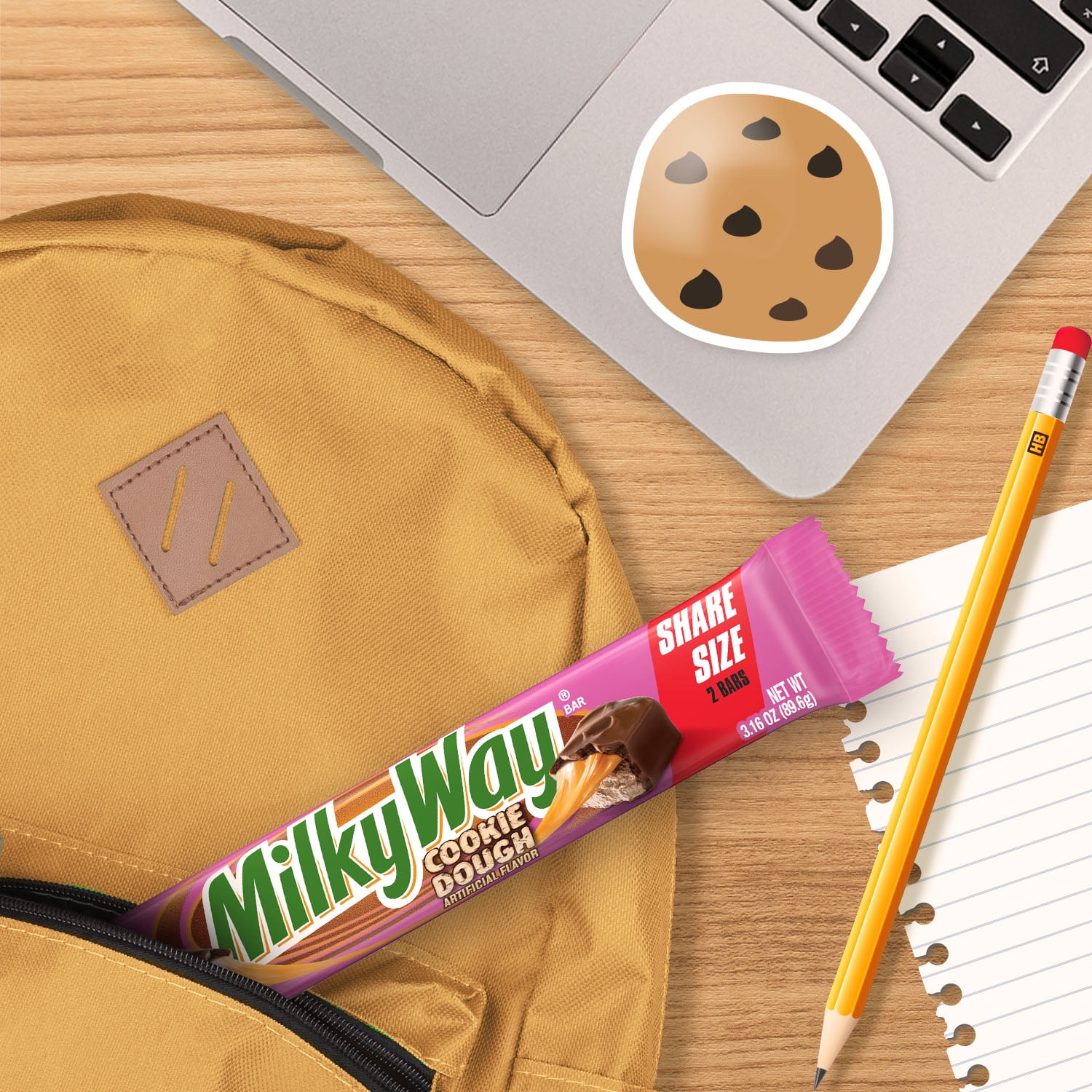 Milky Way Cookie Dough Milk Chocolate Bar, Share Size - 3.16 oz