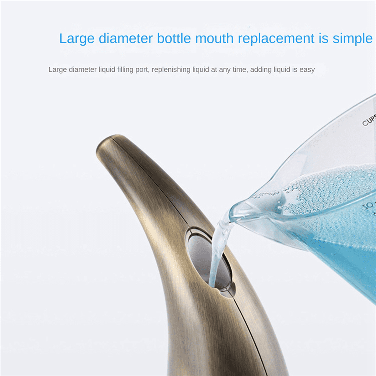 2X 300Ml Automatic Soap Dispenser,Touchless Soap Dispenser,Hands-Free Dish Soap Dispenser for Kitchen Hotel Bronze