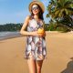thumbnail image 3 of Easygdp Sea Shells para Vestido Transpirable de Mujer, Vestido Suelto de Manga Corta con Pliegues y Bolsillos para el Verano, 3 of 7
