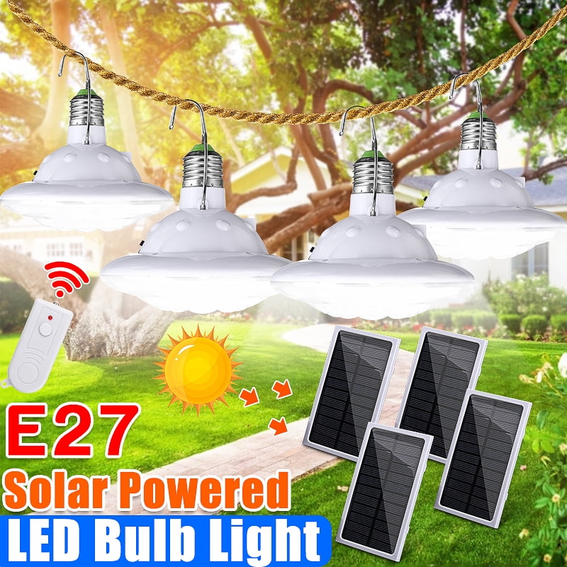 5pcs 7W  Solar Powered LED Bulb Light Portable Outdoor Garden Camping Tent Lamp 