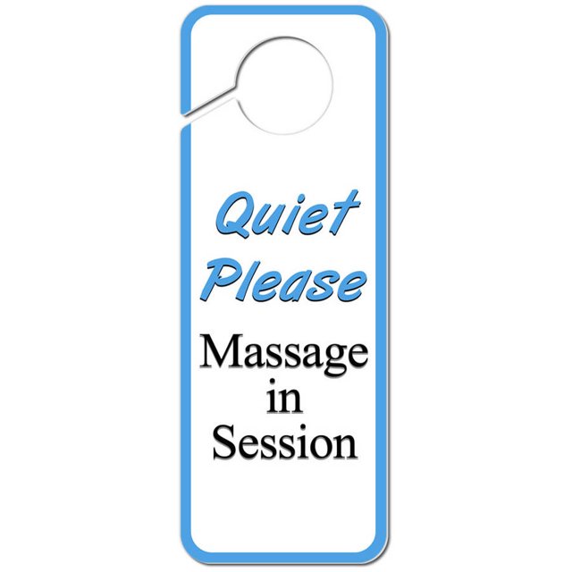 Quiet Please Massage in Session Plastic Door Knob Hanger Sign - Walmart.com