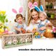 thumbnail image 4 of Inteprter Lámpara decorativa de de Pascua, marco de fotos de flores con luz LED, manualidades, Festival, decoración artesanal, dormitorio, sala de Iluminación navideña Inteprter HA060809-00B, 4 of 6