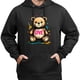 thumbnail image 3 of Sudadera con capucha y estampado de oso de peluche "Love", mezcla de algodón suave, manga larga, estilo informal para mujeres y adolescentes, 3 of 5