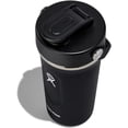 thumbnail image 2 of Bouteille Shaker Hydro Flask 24 Oz en Acier Inoxydable Isolée avec Bec Verseur à Clapet Étanche, et Isolation à Double Paroi, Noir, 2 of 7