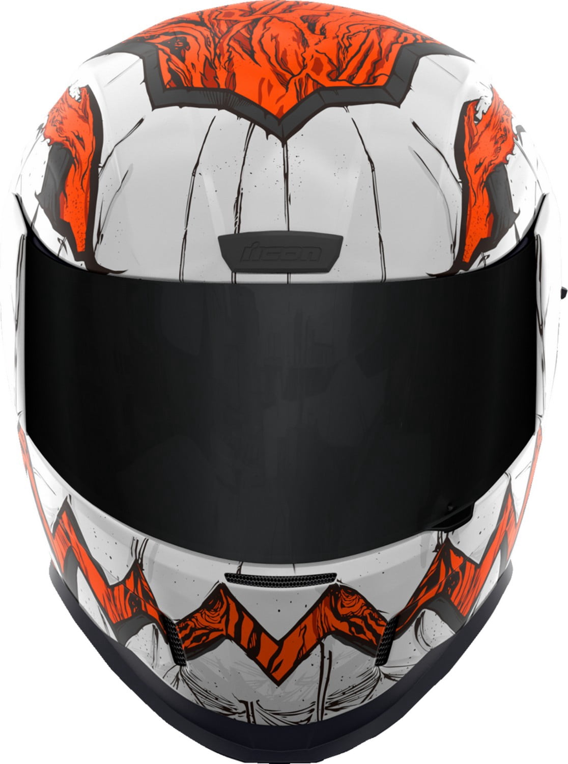 Icon Airform Trick or Street 3 Motorcycle Helmet White/Gold XXS