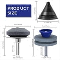 thumbnail image 3 of Afilador de Cuchillas para Cortacésped, 4 Unidades con Equilibrador de Cuchillas. Afilador de Cuchillas para Cortacésped Resistente Al Desgaste A, 3 of 8