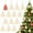 As Shown, variant on Arborister Wood Christmas Tree Hanging Ornaments: 50pcs Wooden Xmas Tree DIY Blank Wood Craft Painting Holiday Hanging Pendants Xmas Tree Decor