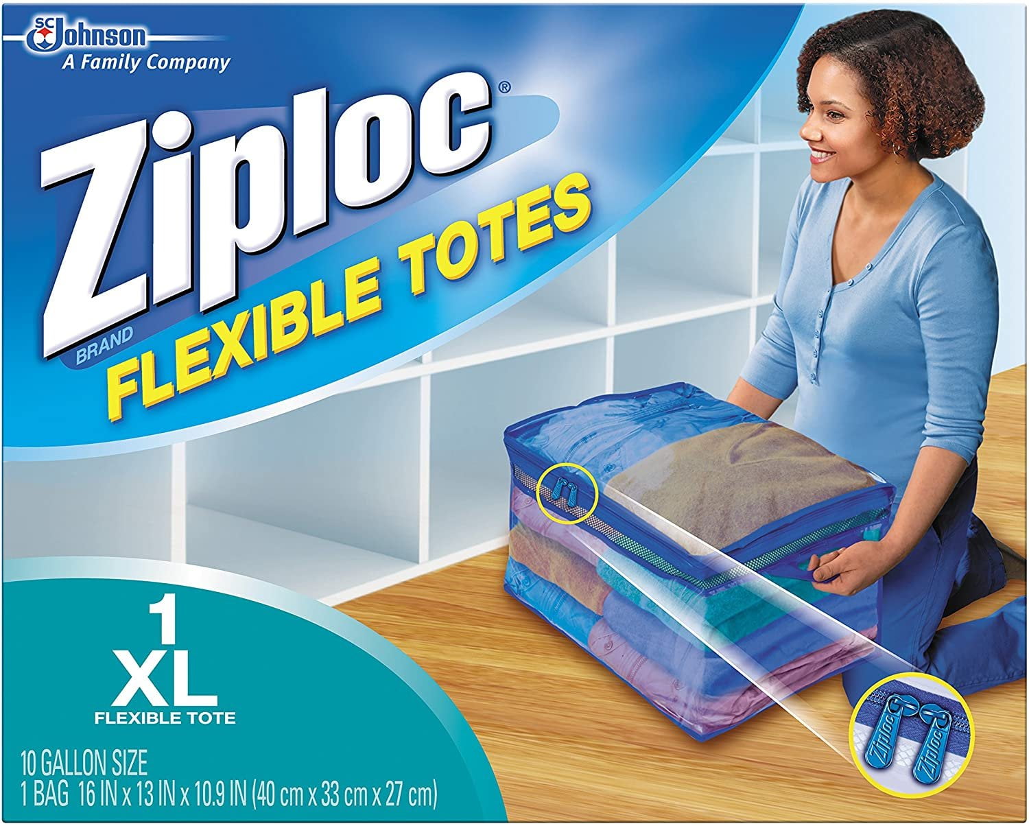 Ziploc Big Bags  Large Size  1136 L Capacity  15 381 mm Width x 15  381 mm Length  Plastic  5Box  Multipurpose