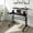 Black, variant on Harper & Bright Designs Adjustable Height Standing Desk Sit Stand Up Desk Workstation 35 Inch with Moveable Shelf for Office Home, Black