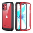 thumbnail image 3 of ImpactStrong Clear Case for iPhone 12/iPhone 12 Pro, Ultra Protective Case with Built-in Clear Screen Protector Full Body Cover (Red), 3 of 9