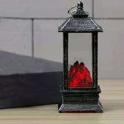 Fireplace Lantern and Battery Operated Usb Operated ,Abletop Fireplace Lantern Indoor/Outdoor Fireplace Lamp , Small Wind Lamp ,Flame Lamp, Festival Decoration Props Luminous Ornament
