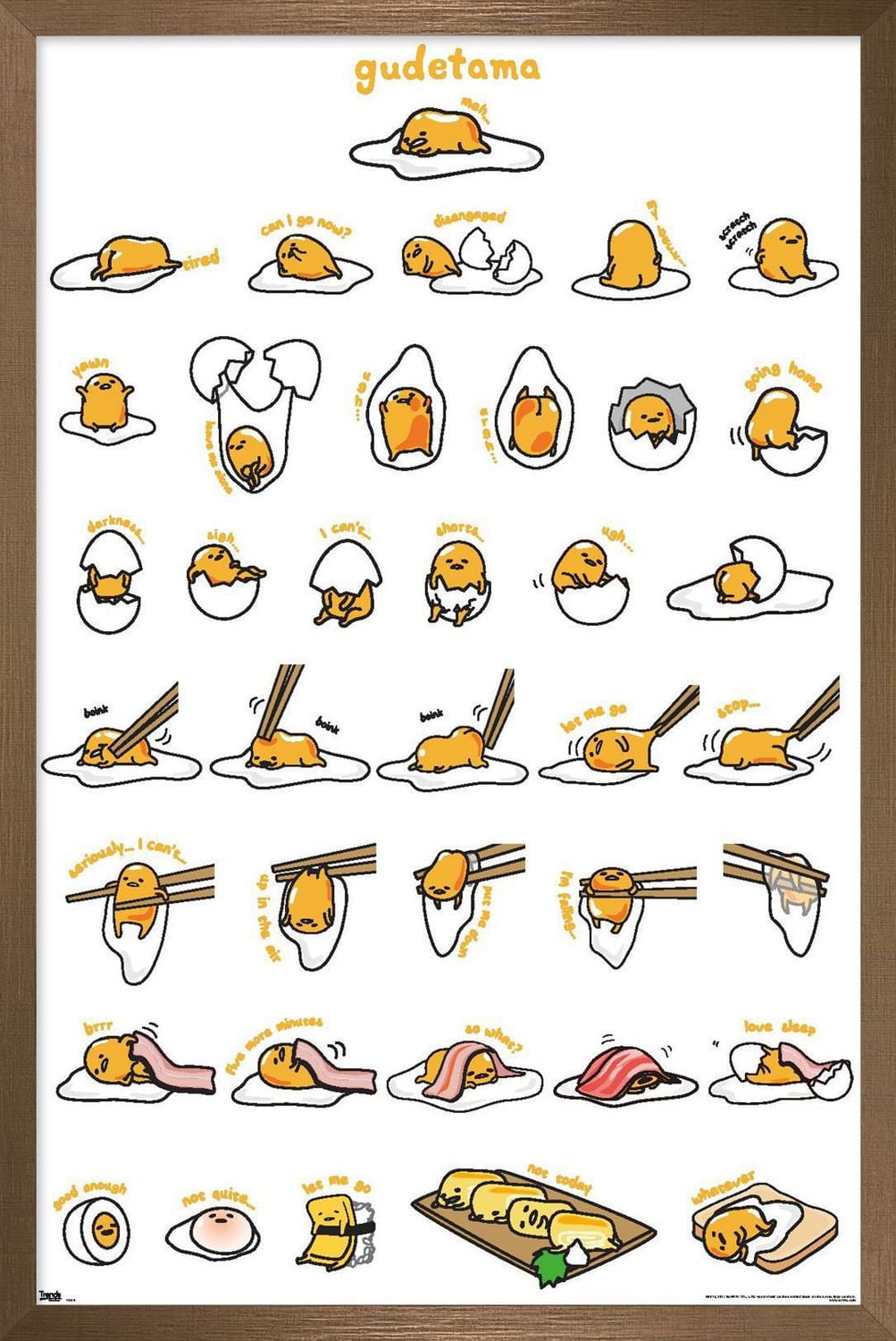 Gudetama - Grid Wall Poster