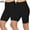 Black, variant on LEBONYARD Women's Summer Lounge Yoga Shorts Comfort Fit,2PC Women's Fashion Solid Color Leggings with Yoga Sport Elastic Quarter Pants Shorts Leggings Blue L