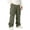 Army Green, variant on WTOBBY Men's Casual Sports Pants Loose Leggings Long Panel Fitness Running Training Trousers with Multiple Pockets Outdoor Work Pants,Army Green L