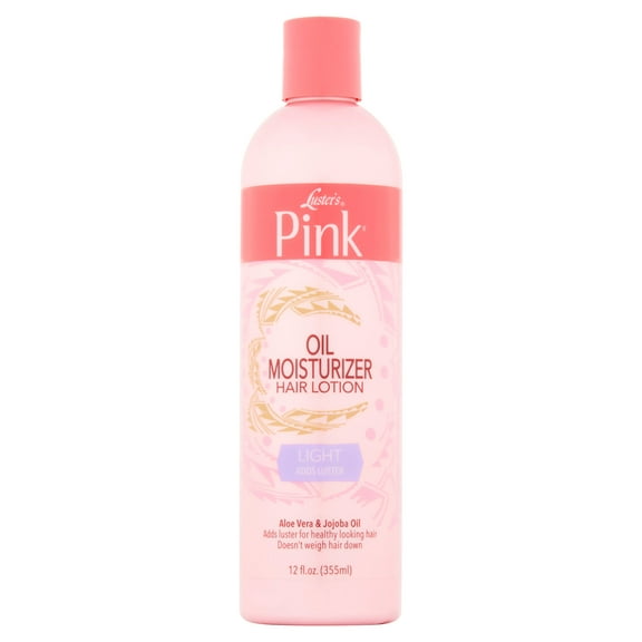 Luster's Pink Light Oil Moisturizing nourishing Hair Styling Cream with Aloe, 12 fl oz